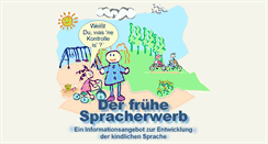 Desktop Screenshot of mutterspracherwerb.de